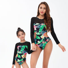 Matching Mother - Daughter Long - Sleeve Swimsuits: Create Unforgettable Moments with Our Vibrant Floral One - Piece Swimwear! - Best Gifter Ever: Everyday Items and Unique Gifts for Ski, Snowboard, Travel, and More