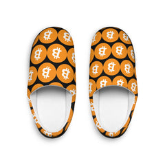 Men's Bitcoin Logo Indoor Slippers – Stylish & Comfy Home Essential - Best Gifter Ever: Everyday Items and Unique Gifts for Ski, Snowboard, Travel, and More