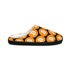 Men's Bitcoin Logo Indoor Slippers – Stylish & Comfy Home Essential - Best Gifter Ever: Everyday Items and Unique Gifts for Ski, Snowboard, Travel, and More