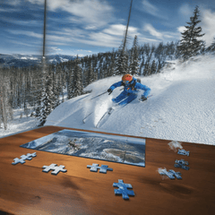 Mountains Puzzle (120 Piece): Ski Lodge Fun for All Ages! Ski Lodge Game, Family Fun, Mind - Building Activity, Home Entertainment, Ski Fun - Best Gifter Ever: Unwrap Your Passion: Ski. Snowboard. Travel. Love. Play. Shop.