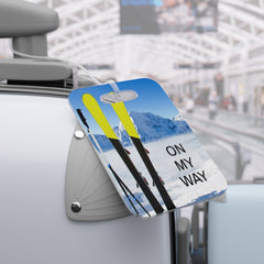 On My Way Ski Luggage Tag. Travel Necessity. Baggage Label. Ski Trip. Best Gift. Inexpensive. - Best Gifter Ever: Unwrap Your Passion: Ski. Snowboard. Travel. Love. Play. Shop.