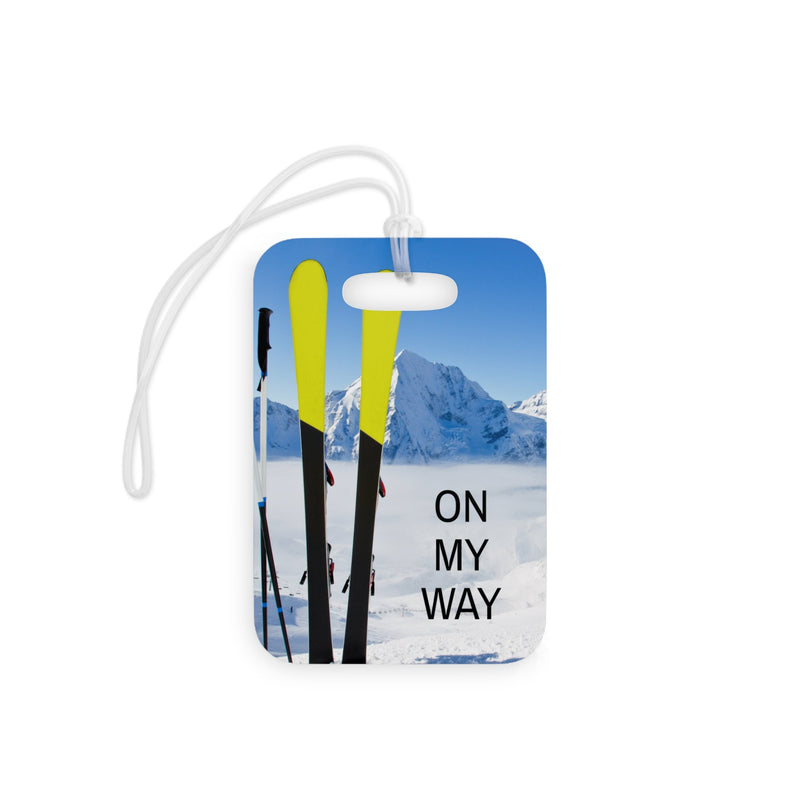 On My Way Ski Luggage Tag. Travel Necessity. Baggage Label. Ski Trip. Best Gift. Inexpensive. - Best Gifter Ever: Unwrap Your Passion: Ski. Snowboard. Travel. Love. Play. Shop.