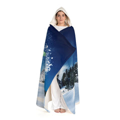 Oversized Hooded Sherpa Fleece Blanket with Snowboarder Design – Ultimate Wearable Blanket for Winter - Best Gifter Ever: Everyday Items and Unique Gifts for Ski, Snowboard, Travel, and More