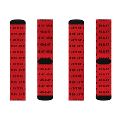 Patriotic Trump Socks: Celebrate the 45th & 47th President with Superb Red & Black Design - Best Gifter Ever: Unwrap Your Passion: Ski. Snowboard. Travel. Love. Play. Shop.