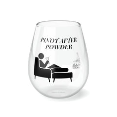 Pinot After Powder: Stemless Wine Glass for Cozy Après - Ski Moments. Ski Lodge Must Have. Winter Home Decor. Mix and Match. - Best Gifter Ever: Unwrap Your Passion: Ski. Snowboard. Travel. Love. Play. Shop.