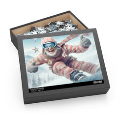 Powder Adventure Jigsaw Puzzle for Snowboarders – Perfect Après - Ski Fun - Best Gifter Ever: Unwrap Your Passion: Ski. Snowboard. Travel. Love. Play. Shop.