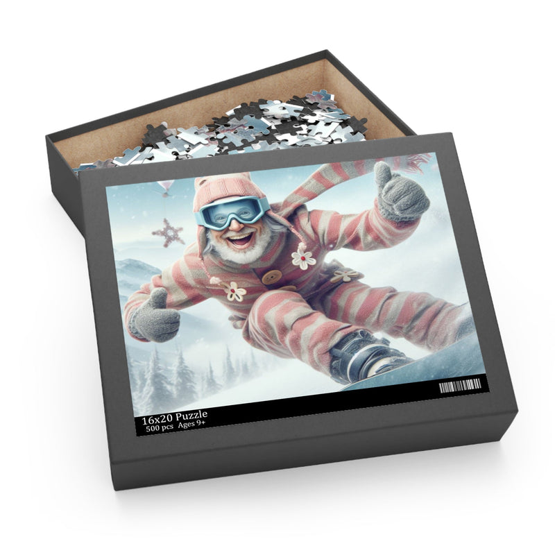 Powder Adventure Jigsaw Puzzle for Snowboarders – Perfect Après - Ski Fun - Best Gifter Ever: Unwrap Your Passion: Ski. Snowboard. Travel. Love. Play. Shop.