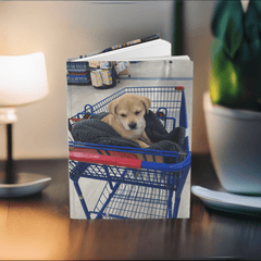 “Puppy Cart Adventures” Hardcover Notebook: Where Tails Wag and Ideas Bloom! Hardcover Notebook (150 Lined Pages). - Best Gifter Ever: Unwrap Your Passion: Ski. Snowboard. Travel. Love. Play. Shop.