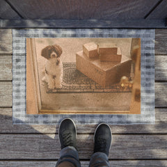 Puppy Welcome Doormat | Charming Entrance Decor - Best Gifter Ever: Unwrap Your Passion: Ski. Snowboard. Travel. Love. Play. Shop.