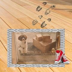 Puppy Welcome Doormat | Charming Entrance Decor - Best Gifter Ever: Unwrap Your Passion: Ski. Snowboard. Travel. Love. Play. Shop.