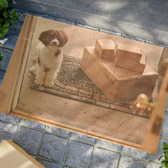 Puppy Welcome Doormat | Charming Entrance Decor - Best Gifter Ever: Unwrap Your Passion: Ski. Snowboard. Travel. Love. Play. Shop.