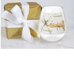 “Sauvignon to Unwind” Stemless Wine Glass: Ideal for Cabernet Sauvignon or Sauvignon Blanc Lovers - Best Gifter Ever: Unwrap Your Passion: Ski. Snowboard. Travel. Love. Play. Shop.