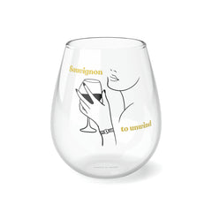 Sauvignon to Unwind - Stemless Wine Glasses: Sip, Reflect, and Recharge! 100% Original Stemless Wine Glass (11.75oz). - Best Gifter Ever: Unwrap Your Passion: Ski. Snowboard. Travel. Love. Play. Shop.