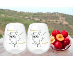 Sauvignon to Unwind - Stemless Wine Glasses: Sip, Reflect, and Recharge! 100% Original Stemless Wine Glass (11.75oz). - Best Gifter Ever: Unwrap Your Passion: Ski. Snowboard. Travel. Love. Play. Shop.