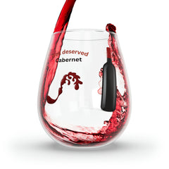 Simply Cab - Well Deserved Stemless Wine Glass: Sip, Reflect, and Recharge! - Best Gifter Ever: Unwrap Your Passion: Ski. Snowboard. Travel. Love. Play. Shop.