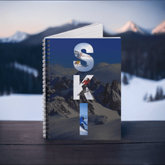 “Ski Serenity” Journal: Slopes, Reflections, and Tranquility! Spiral Notebook. - Best Gifter Ever: Unwrap Your Passion: Ski. Snowboard. Travel. Love. Play. Shop.