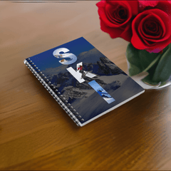 “Ski Serenity” Journal: Slopes, Reflections, and Tranquility! Spiral Notebook. - Best Gifter Ever: Unwrap Your Passion: Ski. Snowboard. Travel. Love. Play. Shop.