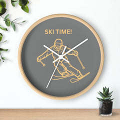 Ski Time Wall Clock, Ski Lover Gift, Ski Decor, Home Decoration, Ski Lodge Decoration, Perfect Skiing Gift, Gadget for Skiing, Gift for Him - Best Gifter Ever: Unwrap Your Passion: Ski. Snowboard. Travel. Love. Play. Shop.