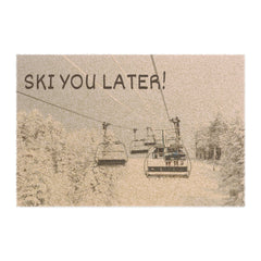 "Ski You Later" Ski Rug, Welcome Mat, Winter Cabin Decor, Ski Lodge Area Rug, Rustic Home Decor, Mountain Home Decor, Ski Boot Mat, Best Gift for Her - Best Gifter Ever: Unwrap Your Passion: Ski. Snowboard. Travel. Love. Play. Shop.