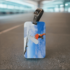 Snowboarder’s Essential: Personalized Acrylic Luggage Tag | Lightweight & Stylish - Best Gifter Ever: Unwrap Your Passion: Ski. Snowboard. Travel. Love. Play. Shop.