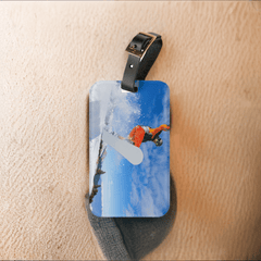 Snowboarder’s Essential: Personalized Acrylic Luggage Tag | Lightweight & Stylish - Best Gifter Ever: Unwrap Your Passion: Ski. Snowboard. Travel. Love. Play. Shop.