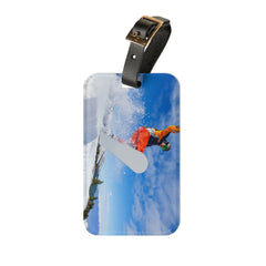 Snowboarder’s Essential: Personalized Acrylic Luggage Tag | Lightweight & Stylish - Best Gifter Ever: Unwrap Your Passion: Ski. Snowboard. Travel. Love. Play. Shop.