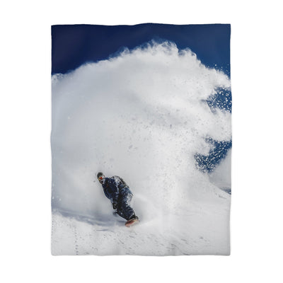 Snowboarding Microfiber Duvet Cover - Perfect Winter Sports Bedding for Cozy Nights - Best Gifter Ever: Unwrap Your Passion: Ski. Snowboard. Travel. Love. Play. Shop.