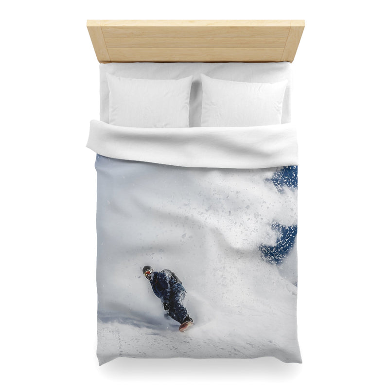 Snowboarding Microfiber Duvet Cover - Perfect Winter Sports Bedding for Cozy Nights - Best Gifter Ever: Unwrap Your Passion: Ski. Snowboard. Travel. Love. Play. Shop.