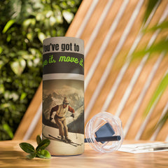 Stay Hydrated on the Slopes: Maars Maker 20oz Tumbler / Retro ski - themed water bottle - Best Gifter Ever: Unwrap Your Passion: Ski. Snowboard. Travel. Love. Play. Shop.