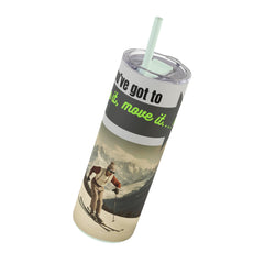 Stay Hydrated on the Slopes: Maars Maker 20oz Tumbler / Retro ski - themed water bottle - Best Gifter Ever: Unwrap Your Passion: Ski. Snowboard. Travel. Love. Play. Shop.