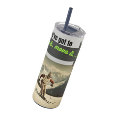 Stay Hydrated on the Slopes: Maars Maker 20oz Tumbler / Retro ski - themed water bottle - Best Gifter Ever: Unwrap Your Passion: Ski. Snowboard. Travel. Love. Play. Shop.