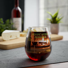 Stemless Wine Glass for PINOT lovers: Toast to Slopes and Romance! 100% Original Stemless Wine Glass (11.75oz). - Best Gifter Ever: Unwrap Your Passion: Ski. Snowboard. Travel. Love. Play. Shop.