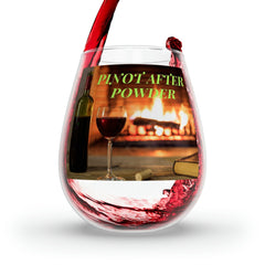 Stemless Wine Glass for PINOT lovers: Toast to Slopes and Romance! 100% Original Stemless Wine Glass (11.75oz). - Best Gifter Ever: Unwrap Your Passion: Ski. Snowboard. Travel. Love. Play. Shop.