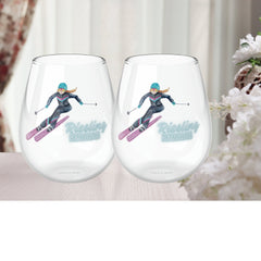 Stemless Wine Glass Riesling Reward, Wine Enthusiast Gift, Drinking Glasses, Wine Lovers, Wine Tasting Party - Best Gifter Ever: Unwrap Your Passion: Ski. Snowboard. Travel. Love. Play. Shop.