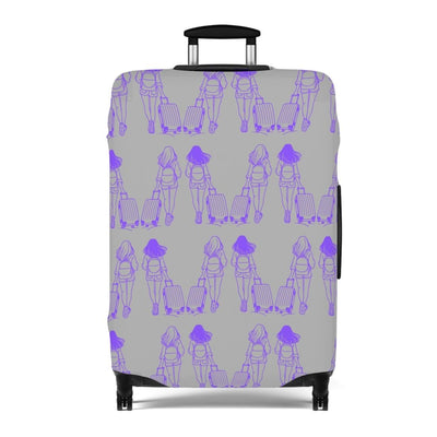 Stylish Gray Luggage Cover for Traveling Ladies | Protect & Personalize Your Suitcase and Carry - On! - Best Gifter Ever: Everyday Items and Unique Gifts for Ski, Snowboard, Travel, and More