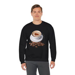 Unisex Coffee Lover Sweatshirt - Perfect for Any Occasion! Warm and cozy, athletic style, great fit. Buy now or mix and match for unique set. - Best Gifter Ever: Unwrap Your Passion: Ski. Snowboard. Travel. Love. Play. Shop.