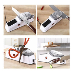 USB Electric Knife Sharpener - Adjustable Kitchen Gadget for Knives and Scissors, Professional Tool - Best Gifter Ever: Everyday Items and Unique Gifts for Ski, Snowboard, Travel, and More