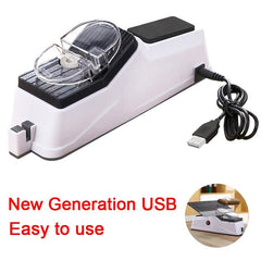 USB Electric Knife Sharpener - Adjustable Kitchen Gadget for Knives and Scissors, Professional Tool - Best Gifter Ever: Everyday Items and Unique Gifts for Ski, Snowboard, Travel, and More