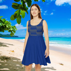 Versatile Polka Dot Skater Dress - Your Summer Wardrobe Essential. Perfect Dress for Travel. All Day Comfort. Flattering Silhouette. - Best Gifter Ever: Unwrap Your Passion: Ski. Snowboard. Travel. Love. Play. Shop.