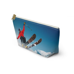 Versatile T - Bottom Accessory Pouch: Ideal Travel Gift for Ski Lovers! - Best Gifter Ever: Unwrap Your Passion: Ski. Snowboard. Travel. Love. Play. Shop.