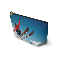 Versatile T - Bottom Accessory Pouch: Ideal Travel Gift for Ski Lovers! - Best Gifter Ever: Unwrap Your Passion: Ski. Snowboard. Travel. Love. Play. Shop.