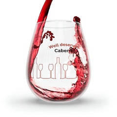 Well deserved Cabernet - Original stemless wine glass, 11.75oz. Mix and match original design collection. - Best Gifter Ever: Unwrap Your Passion: Ski. Snowboard. Travel. Love. Play. Shop.