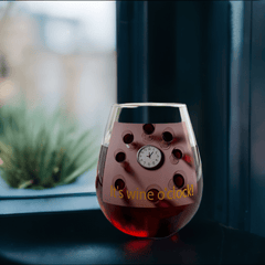 Wine O’clock: 100% Original Stemless Wine Glass (11.75oz). Wine O’clock Stemless Glass. - Best Gifter Ever: Unwrap Your Passion: Ski. Snowboard. Travel. Love. Play. Shop.