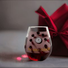 Wine O’clock: 100% Original Stemless Wine Glass (11.75oz). Wine O’clock Stemless Glass. - Best Gifter Ever: Unwrap Your Passion: Ski. Snowboard. Travel. Love. Play. Shop.