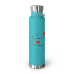 XOXO Game Copper Water Bottle - Perfect Romantic Gift. 22oz - Best Gifter Ever: Unwrap Your Passion: Ski. Snowboard. Travel. Love. Play. Shop.