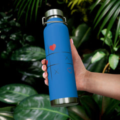 XOXO Game Copper Water Bottle - Perfect Romantic Gift. 22oz - Best Gifter Ever: Unwrap Your Passion: Ski. Snowboard. Travel. Love. Play. Shop.