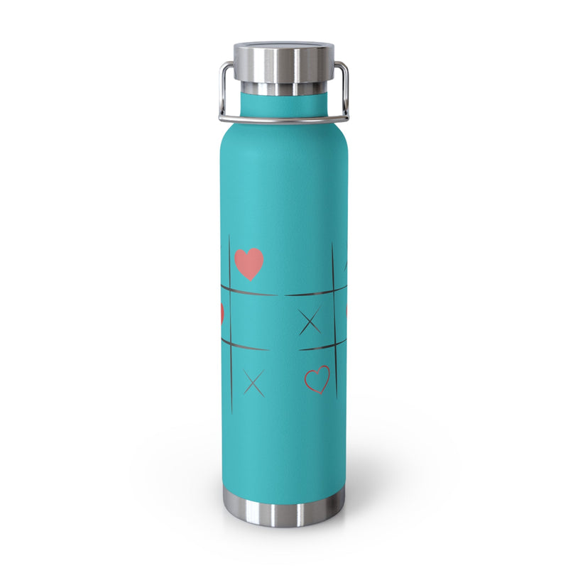 XOXO Game Copper Water Bottle - Perfect Romantic Gift. 22oz - Best Gifter Ever: Unwrap Your Passion: Ski. Snowboard. Travel. Love. Play. Shop.