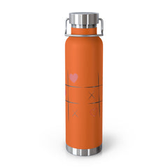 XOXO Game Copper Water Bottle - Perfect Romantic Gift. 22oz - Best Gifter Ever: Unwrap Your Passion: Ski. Snowboard. Travel. Love. Play. Shop.