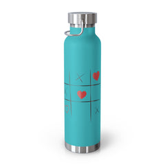 XOXO Game Copper Water Bottle - Perfect Romantic Gift. 22oz - Best Gifter Ever: Unwrap Your Passion: Ski. Snowboard. Travel. Love. Play. Shop.