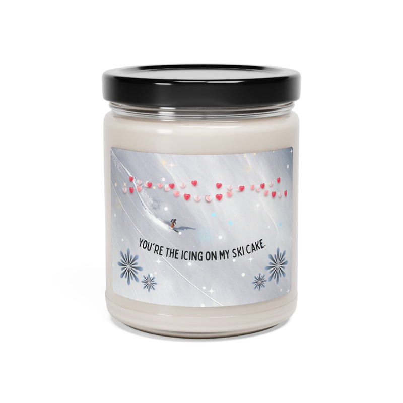 You Are the Icing on My Ski Cake| Hand - Poured Scented Soy Candle | 9oz - Best Gifter Ever: Unwrap Your Passion: Ski. Snowboard. Travel. Love. Play. Shop.